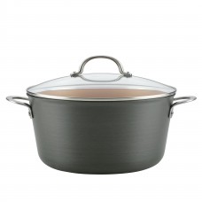 Ayesha Curry 10 qt. Hard Anodized Aluminum Stock Pot with Lid AYCR1046